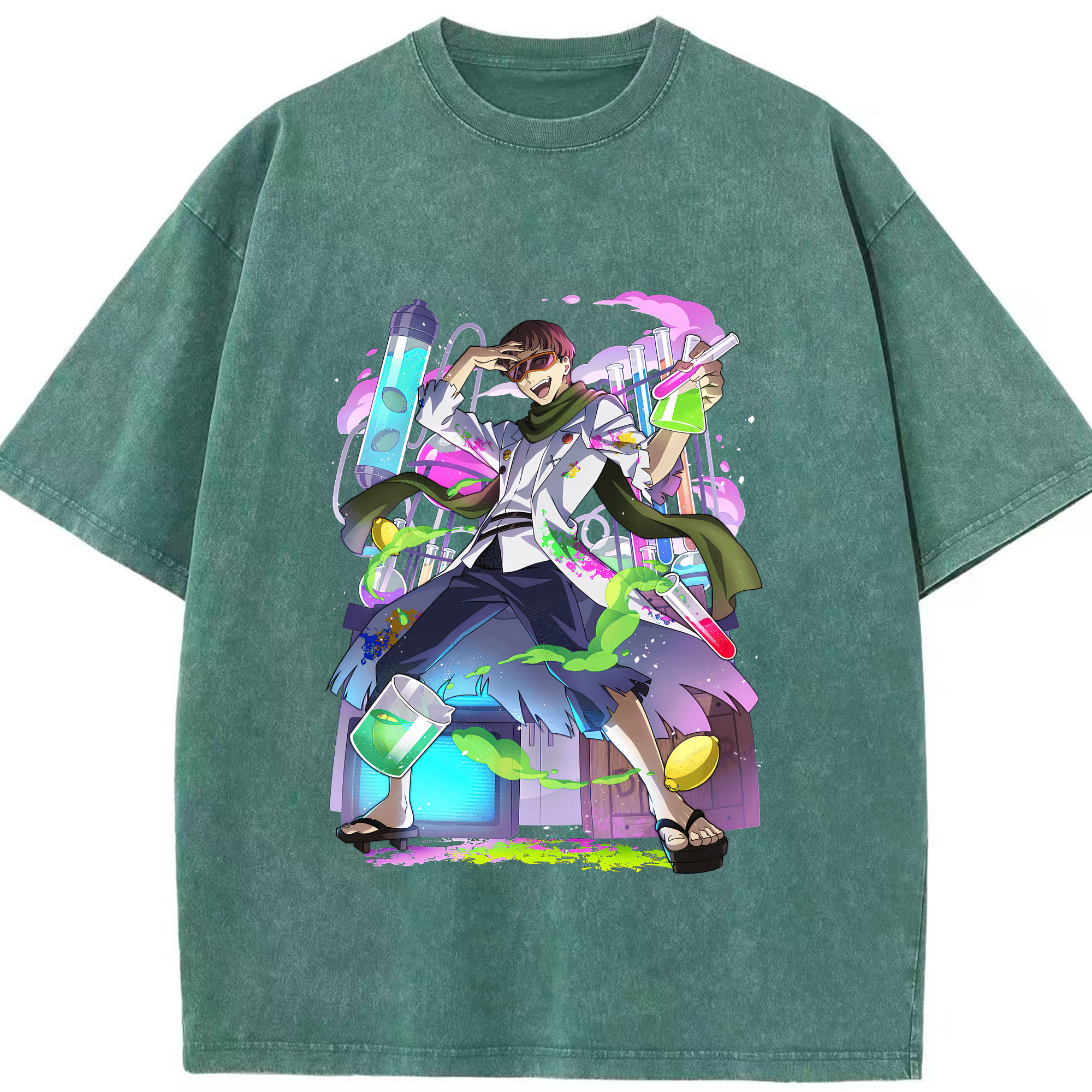 （画像用） 文豪ストレイドッグス Bungo Stray Dogs 綿100% ヴィンテージ風 半袖Tシャツ（フロントプリント）